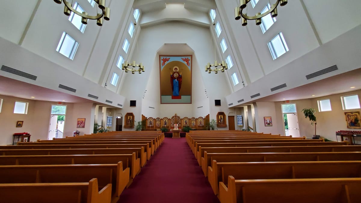 Ukrainian Catholic Church Interior - Catholic Stock Photo