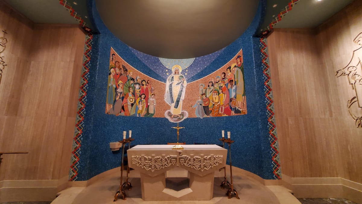 Virgin Mary Chapel - Catholic Stock Photo