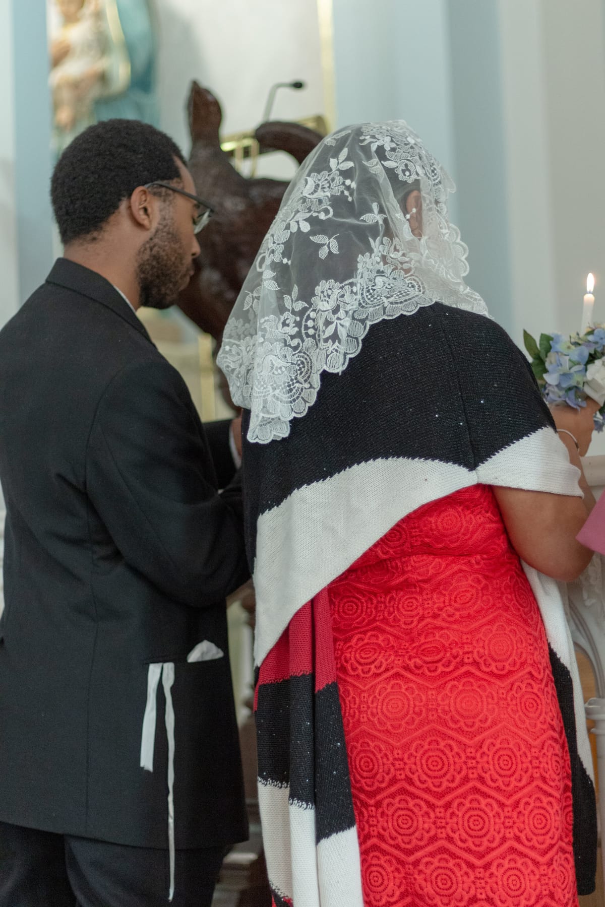 Black Catholics Praying - Catholic Stock Photo