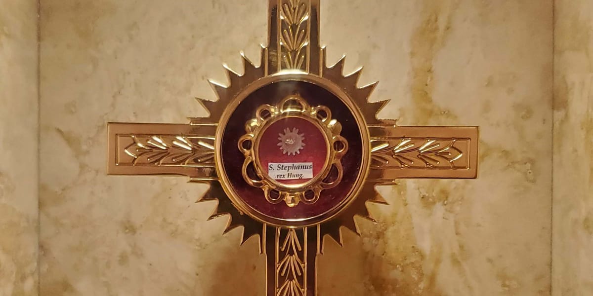 Relic of Saint Stephen - Catholic Stock Photo