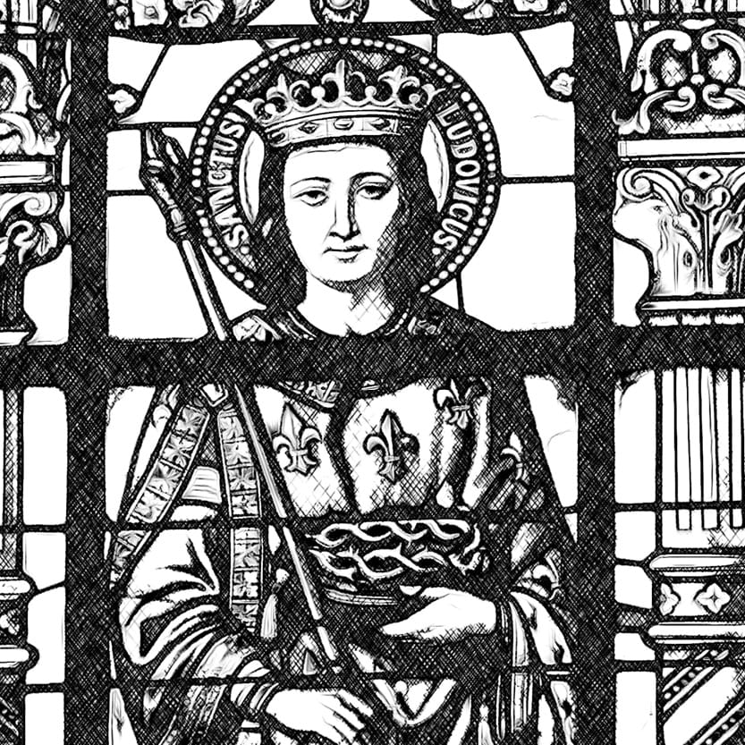 Saint Louis - Catholic Coloring Page