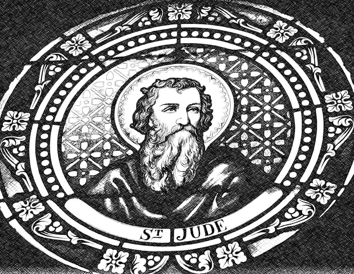 Saint Jude - Catholic Coloring Page