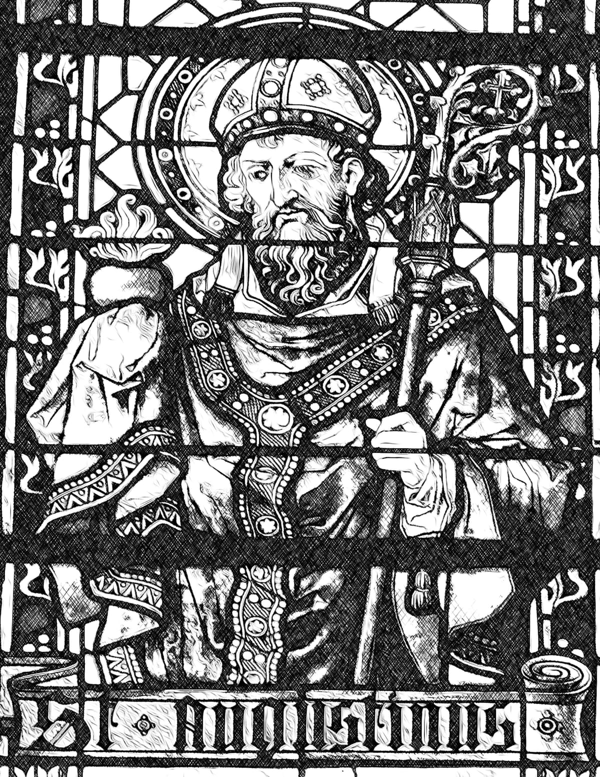 Saint Augustine - Catholic Coloring Page