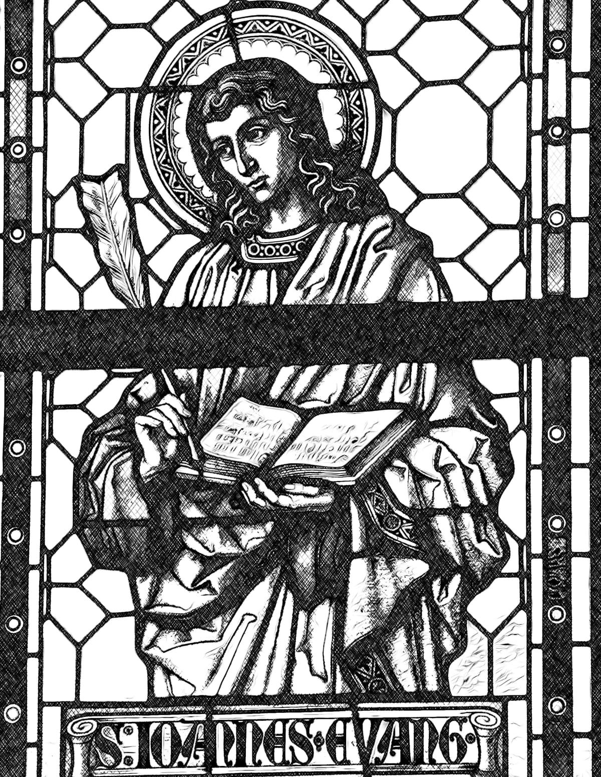 Saint John the Evangelist - Catholic Coloring Page