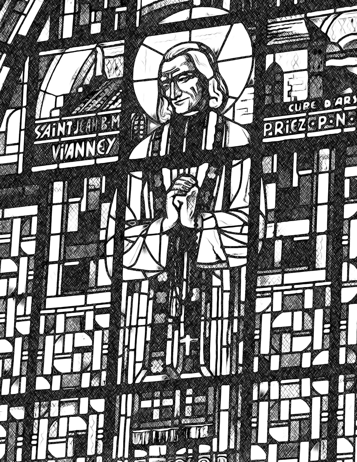 Saint John Vianney - Catholic Coloring Page