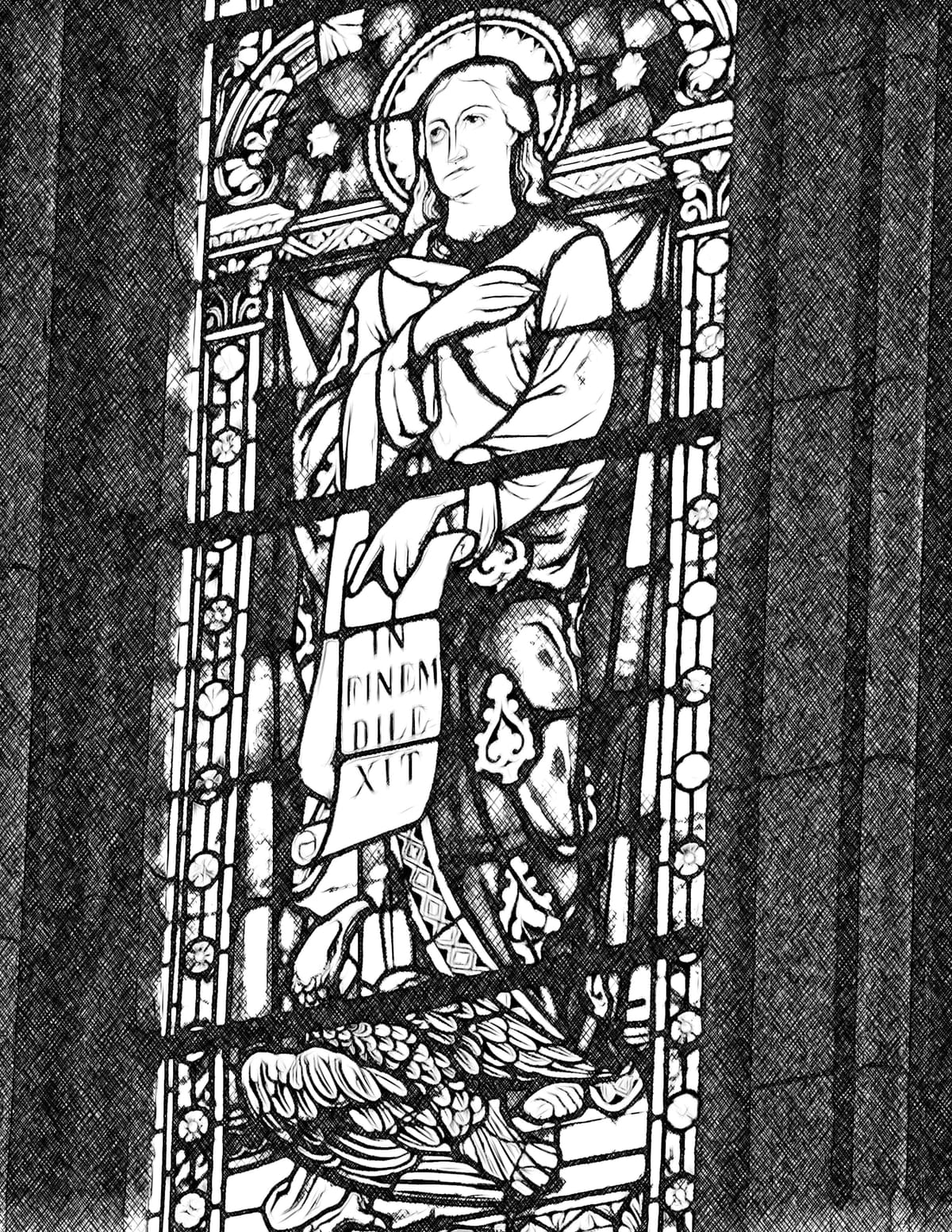 Saint John the Evangelist - Catholic Coloring Page