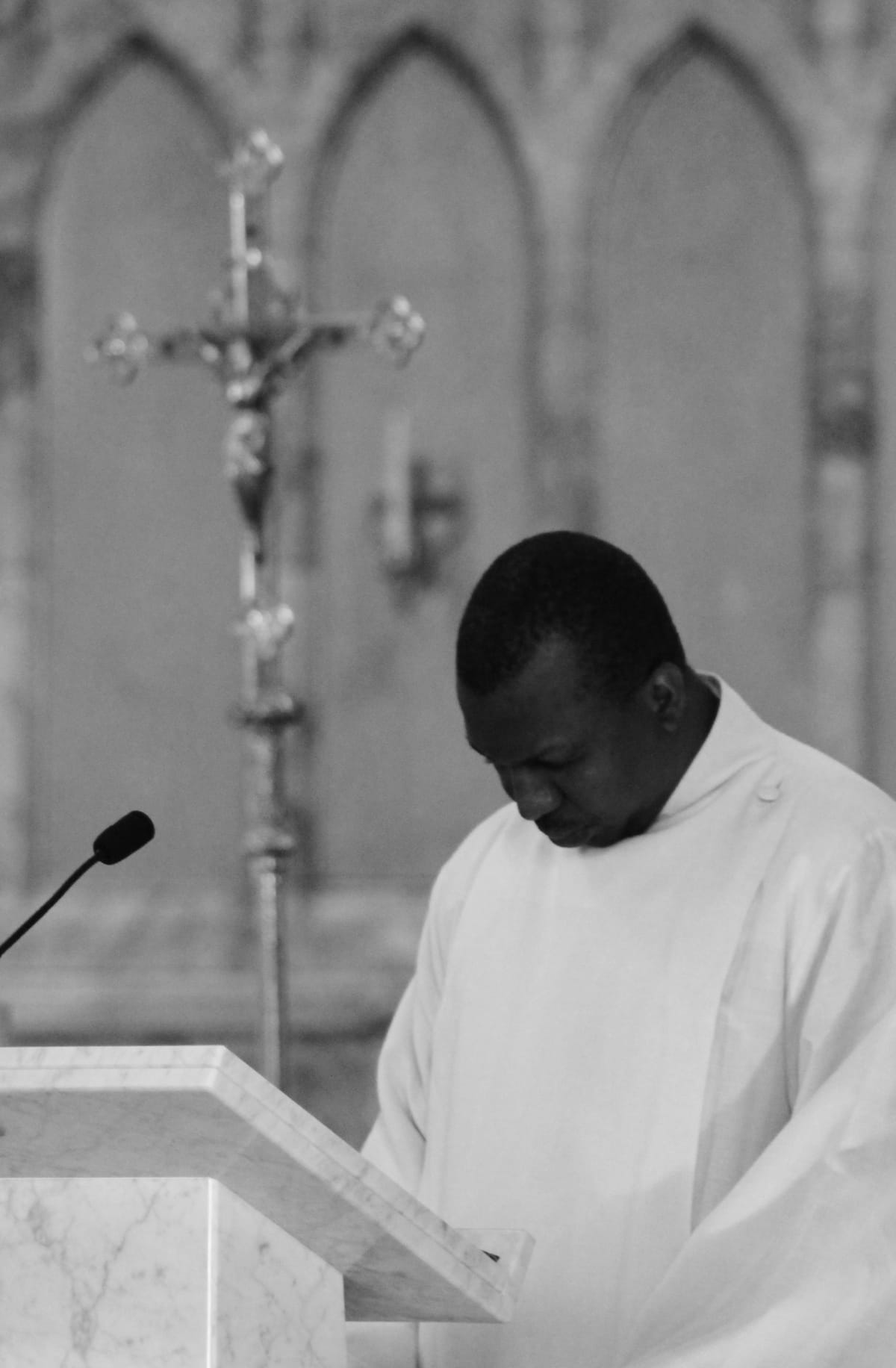 Priest Preparing for Mass - Catholic Stock Photo