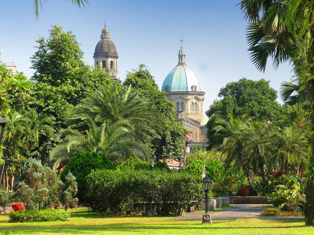 Manila Cathedral - Catholic Stock Photo