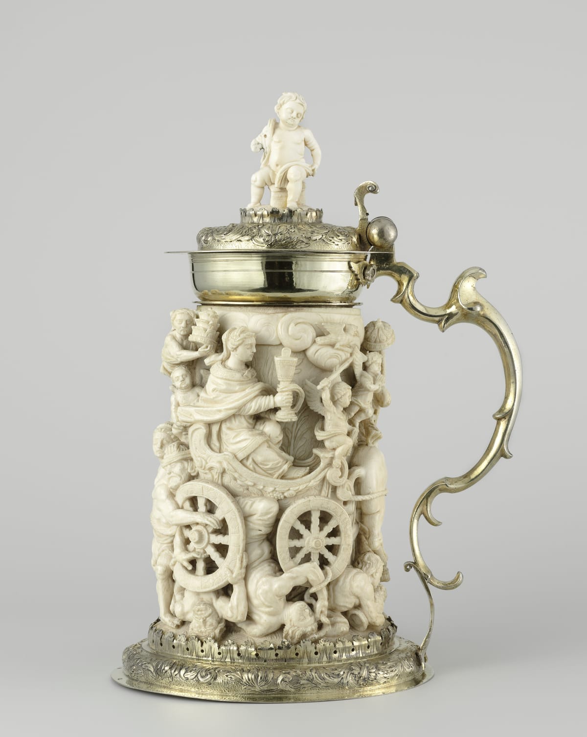 Triumph of the Roman Catholic Church (Ceremonial Beer Stein 1680) - Catholic Stock Photo