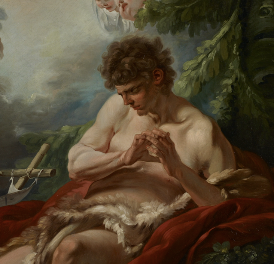 Saint John the Baptist (1755) by François Boucher - Public Domain Catholic Painting