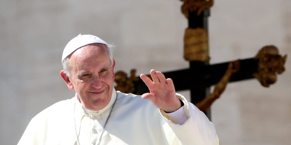 Pope Francis at General Audience in St. Peter's Square, 2013 - Catholic Stock Photo