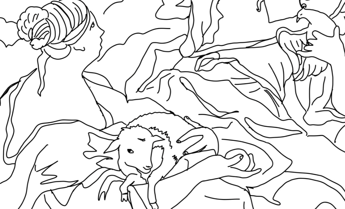 Saint Agnes - Catholic Coloring Page