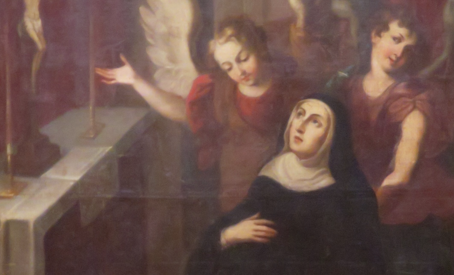 Saint Rita of Cascia (1720) by Antonio de Torres - Public Domain Catholic Painting