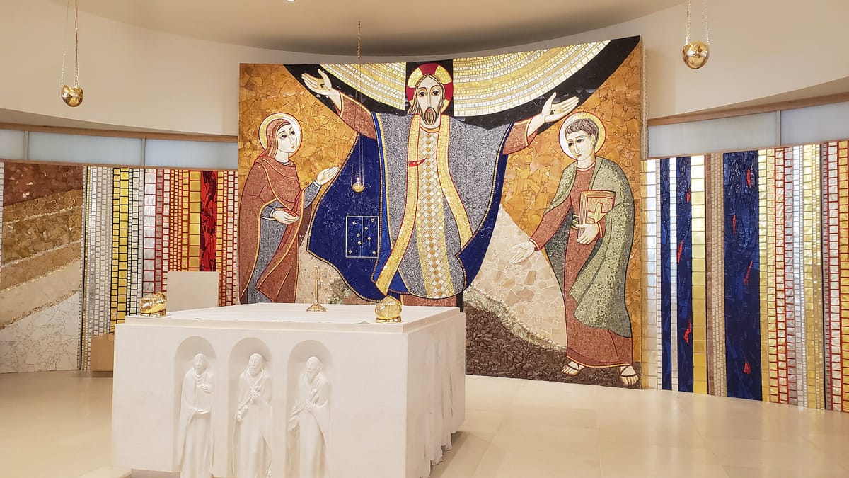 Redemptor Hominis Church at the John Paul II National Shrine - Catholic Stock Photo