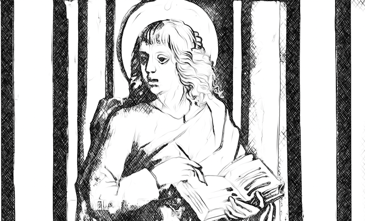 Saint John the Evangelist - Catholic Coloring Page