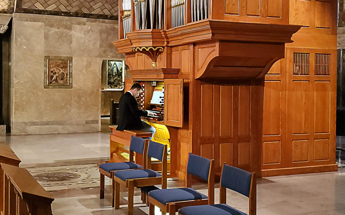 Crypt Church Pipe Organ at the National Shrine, Washington D.C. - Catholic Stock Photo