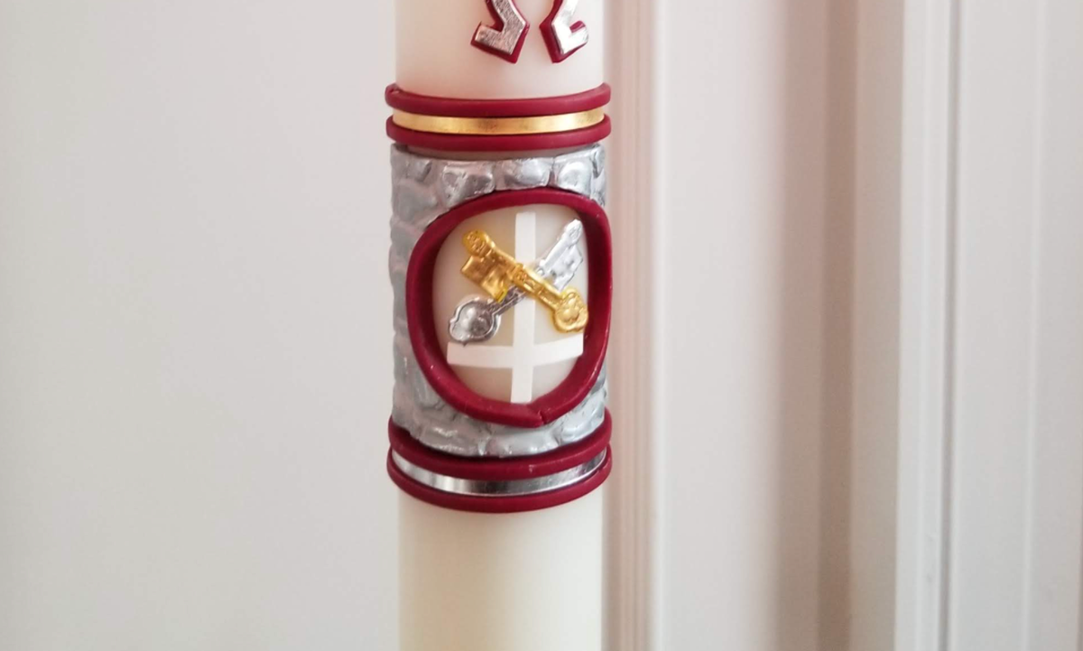 Pascal Candle - Catholic Stock Photo