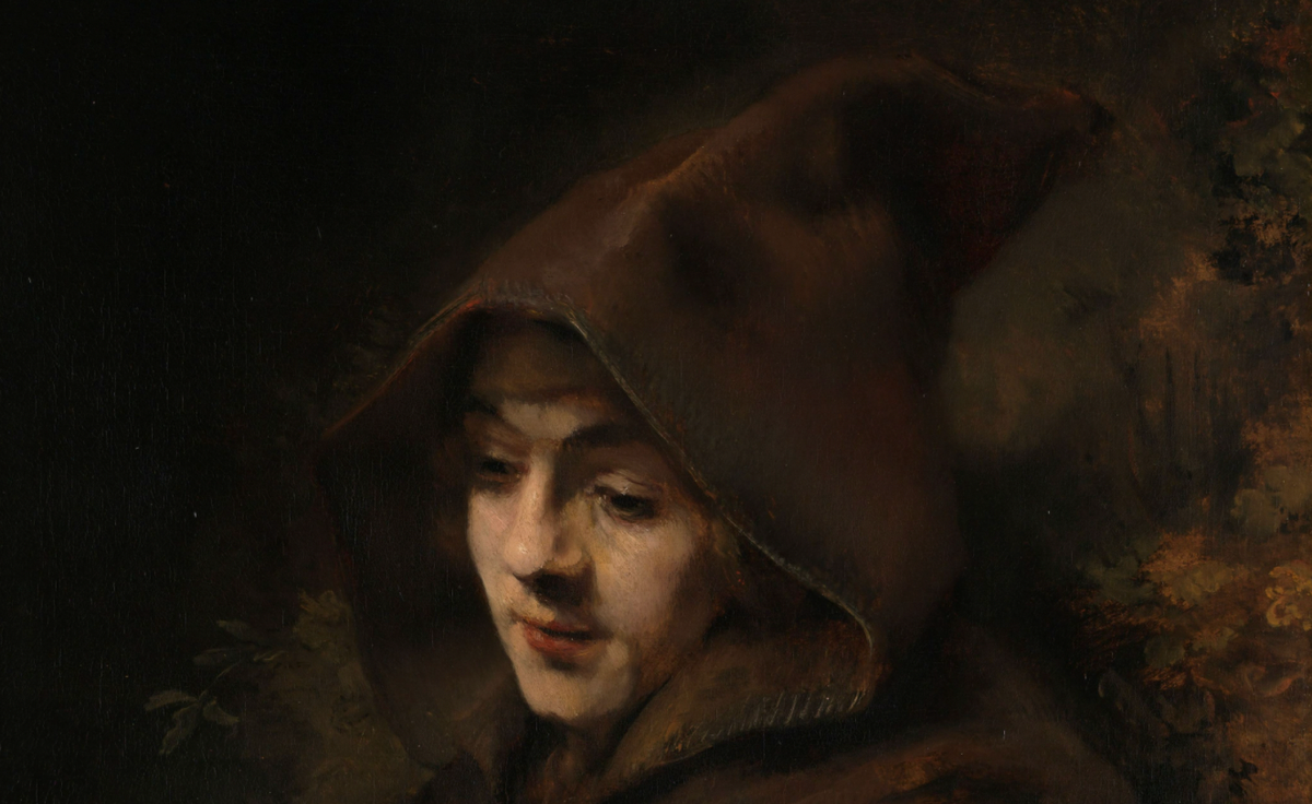 Rembrandt’s Son Titus in a Monk’s Habit (1660) by Rembrandt van Rijn - Public Domain Catholic Painting
