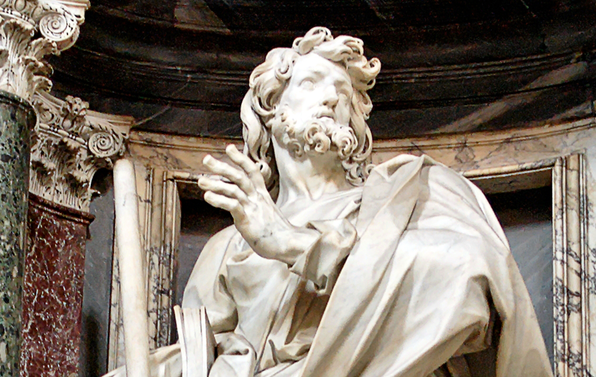 St. James the Less Statue - Catholic Stock Photo