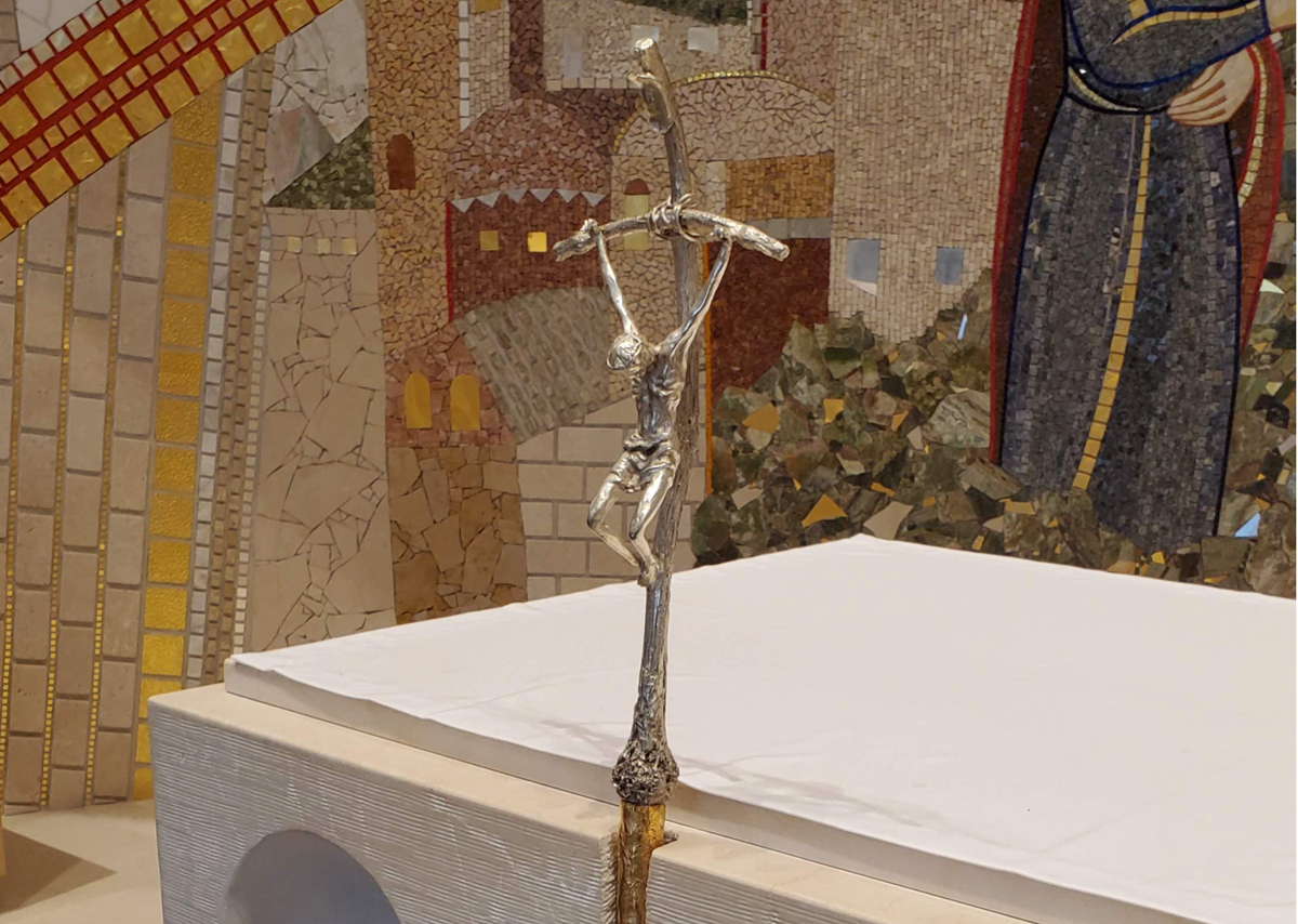 Luminous Mysteries Altar at Pope Saint John Paul II Shrine, Washington D.C., USA - Catholic Stock Photo