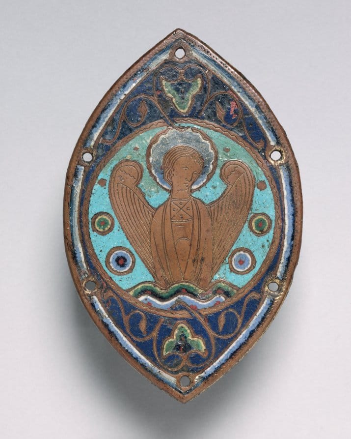Enamel Plaque from the Altar Frontal of Saint Martin at Orense (Spain) 1174–1213 - Catholic Stock Photo
